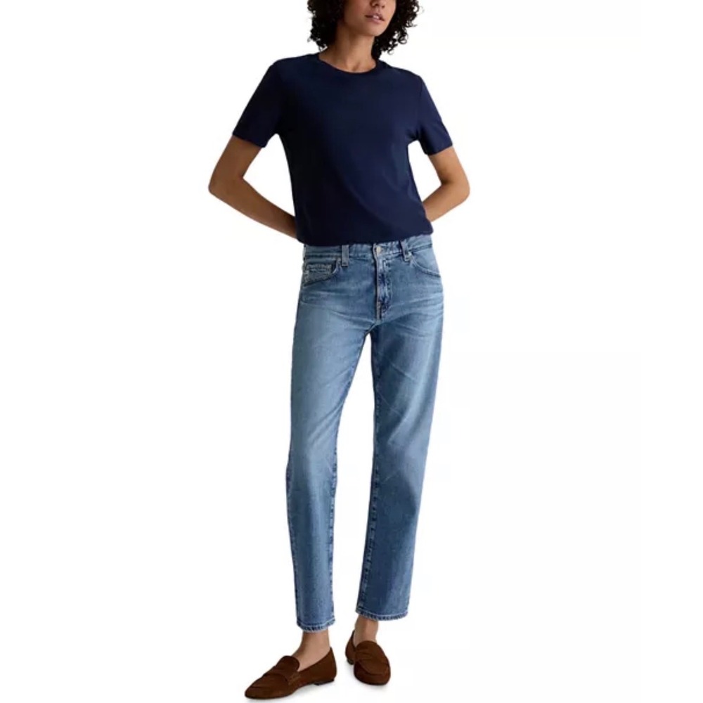 AG Adriano Goldschmied Ex-Boyfriend Slouchy Slim Jeans Blue Denim Size 26 Inseam